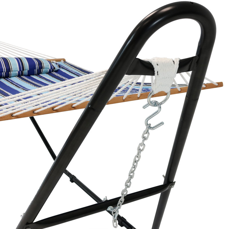Arlmont & Co. Harrington Double Spreader Bar Hammock with Stand